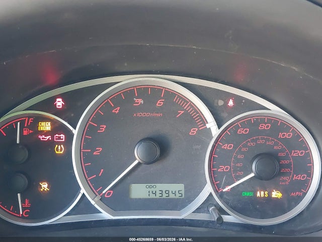 2009 Subaru Impreza Wrx მანქანა იყიდება აუქციონზე, vin: JF1GE76669G508133, აუქციონის ნომერი: 45268659