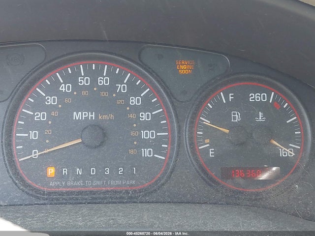 2000 Pontiac Montana M16 მანქანა იყიდება აუქციონზე, vin: 1GMDX03E3YD212394, აუქციონის ნომერი: 45268720