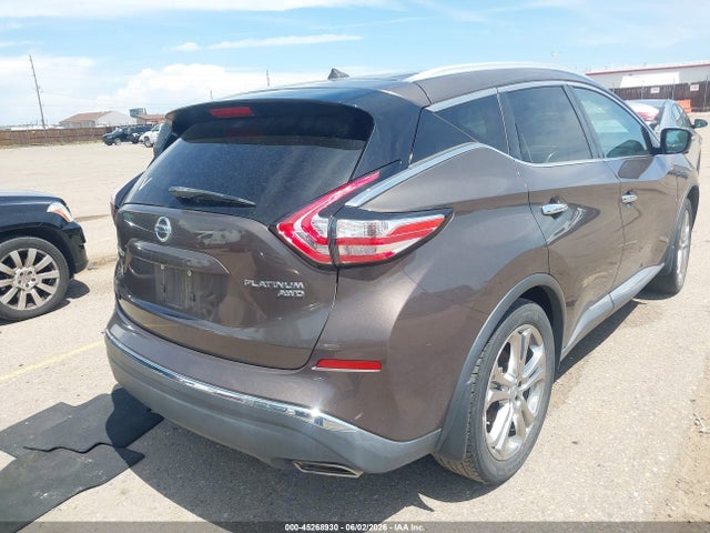 Aukcja sprzedaży 2015 Nissan Murano Platinum, vin: 5N1AZ2MH7FN284207, numer aukcji: 45268930
