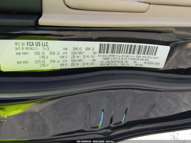 Jeep Grand Cherokee Laredo E 4x4 2019 1C4RJFAG7KC754159 Image 9