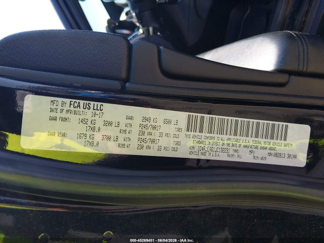 Продаж на аукціоні авто 2018 Jeep Grand Cherokee Laredo 4x2, vin: 1C4RJEAG1JC132231, номер лоту: 45269451