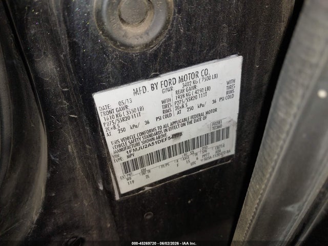 Продажа на аукционе авто 2013 Ford Expedition Limited, vin: 1FMJU2A51DEF54778, номер лота: 45269720