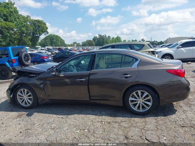 2015 Infiniti Q50 Premium მანქანა იყიდება აუქციონზე, vin: JN1BV7AP7FM351930, აუქციონის ნომერი: 45269774