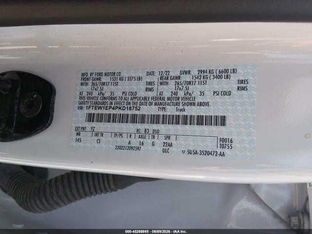 Ford F-150 Xl 2023 1FTEW1EP4PKD18752 Image 9