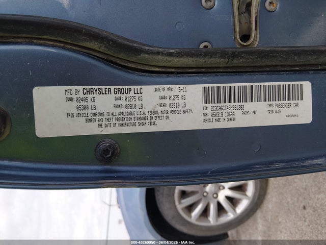 Aukcja sprzedaży 2011 Chrysler 300c, vin: 2C3CA6CT4BH581282, numer aukcji: 45269950