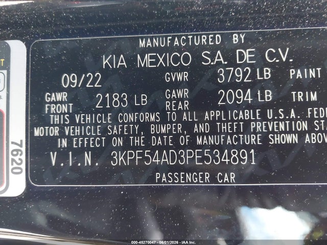 KIA Forte Gt-line 2023 3KPF54AD3PE534891 Image 9
