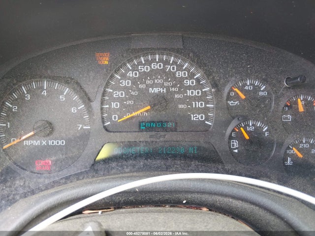 Aukcja sprzedaży 2004 Chevrolet Trailblazer Lt, vin: 1GNDT13SX42109451, numer aukcji: 45270081