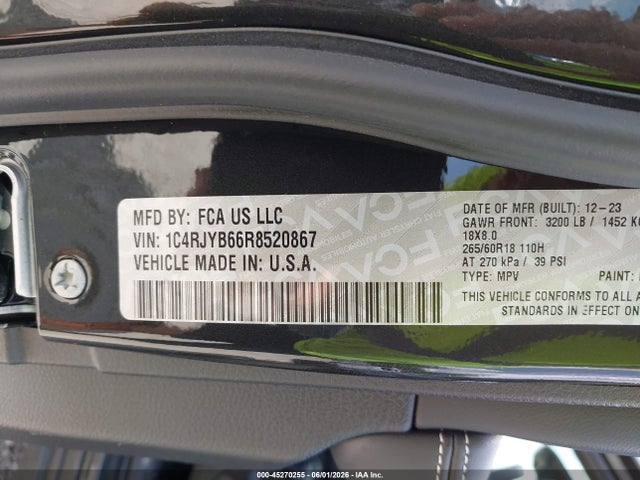 Продаж на аукціоні авто 2024 Jeep Grand Cherokee 4xe, vin: 1C4RJYB66R8520867, номер лоту: 45270255