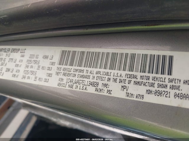 1C4AJWAG7EL134820 Jeep Wrangler Sport