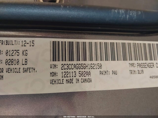 Aukcja sprzedaży 2016 Chrysler 300 300s, vin: 2C3CCAGG5GH162150, numer aukcji: 45270494