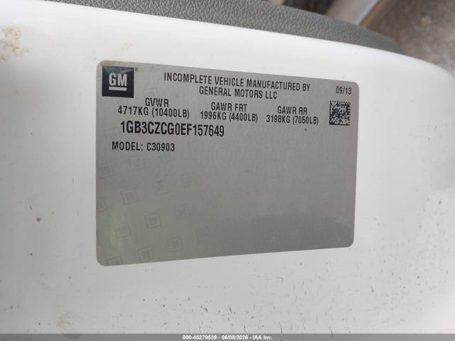 2014 Chevrolet Silverado 3500hd Work Truck მანქანა იყიდება აუქციონზე, vin: 1GB3CZCG0EF157649, აუქციონის ნომერი: 45270539