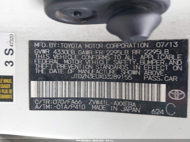 Продаж на аукціоні авто 2013 Toyota Prius V Two, vin: JTDZN3EUXD3289155, номер лоту: 45270614