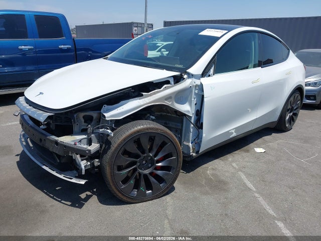 2023 Tesla Model Y Performance Dual Motor All-wheel Drive მანქანა იყიდება აუქციონზე, vin: 7SAYGDEFXPF889701, აუქციონის ნომერი: 45270894