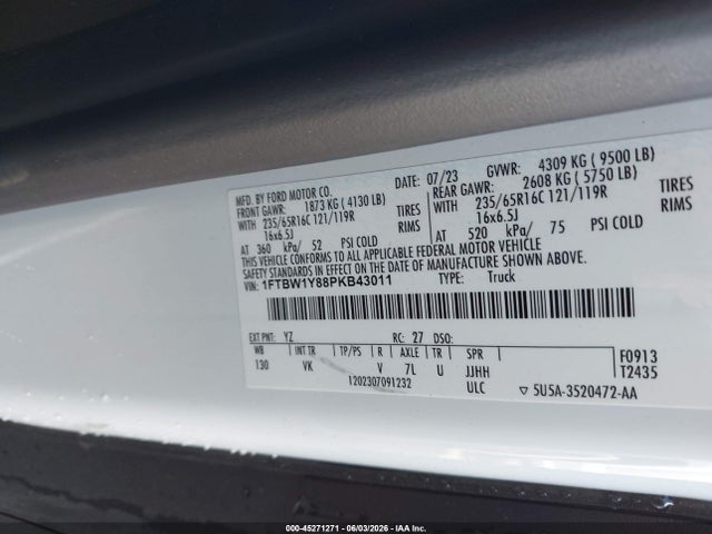 Ford Transit-350 2023 1FTBW1Y88PKB43011 Image 9