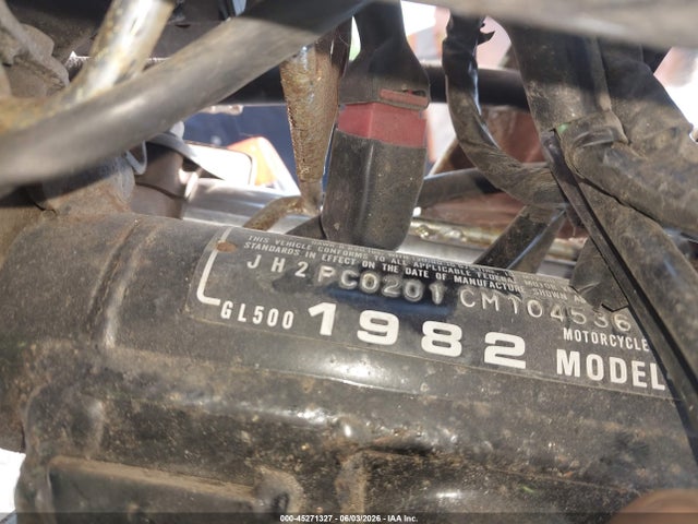 Продажа на аукционе авто 1982 Honda Gl500, vin: JH2PC0201CM104536, номер лота: 45271327
