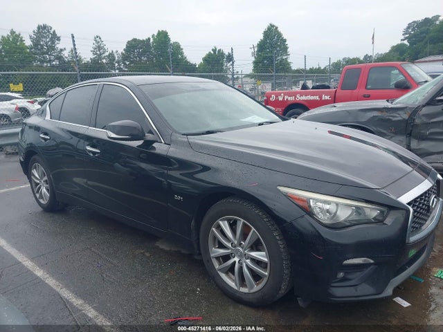 2018 Infiniti Q50 2.0t Pure მანქანა იყიდება აუქციონზე, vin: JN1CV7AR9JM280356, აუქციონის ნომერი: 45271416