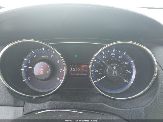 Aukcja sprzedaży 2012 Hyundai Sonata Gls, vin: 5NPEB4AC2CH346185, numer aukcji: 45271420