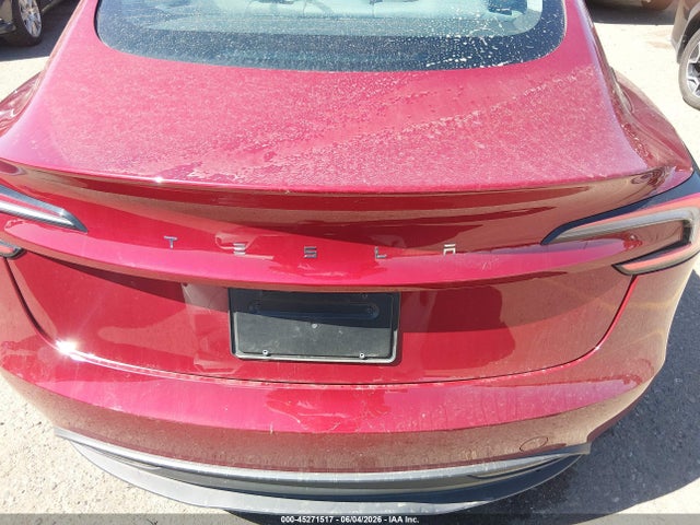 Auction sale of the 2025 Tesla Model 3 Long Range Rear-wheel Drive/standard Rear-wheel Drive, vin: 5YJ3E1EAXSF030407, lot number: 45271517