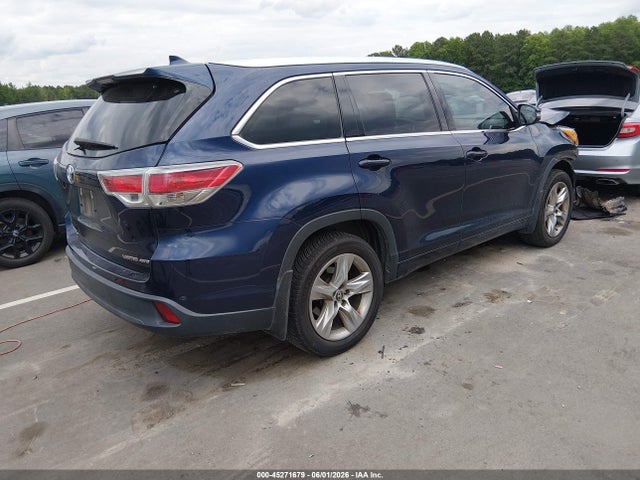 Aukcja sprzedaży 2016 Toyota Highlander Limited V6, vin: 5TDDKRFHXGS343855, numer aukcji: 45271679