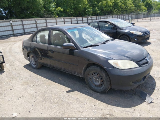 2005 Honda Civic Lx მანქანა იყიდება აუქციონზე, vin: 2HGES16525H556193, აუქციონის ნომერი: 45271958