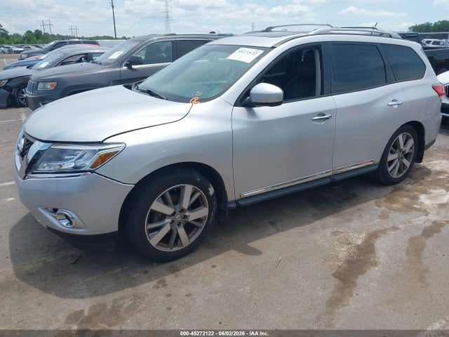 2014 Nissan Pathfinder Platinum მანქანა იყიდება აუქციონზე, vin: 5N1AR2MM1EC634485, აუქციონის ნომერი: 45272122