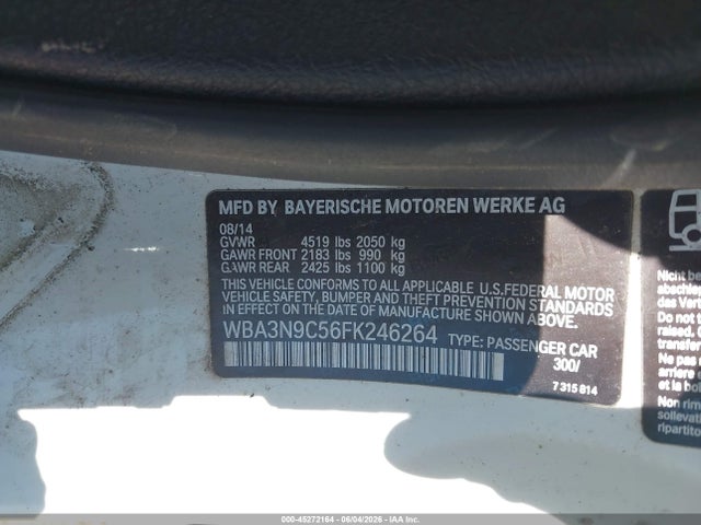 Продажа на аукционе авто 2015 Bmw 428i Xdrive, vin: WBA3N9C56FK246264, номер лота: 45272164