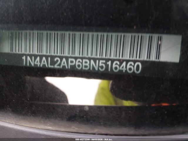 Aukcja sprzedaży 2011 Nissan Altima 2.5 S, vin: 1N4AL2AP6BN516460, numer aukcji: 45272209