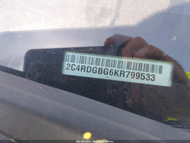 Продаж на аукціоні авто 2019 Dodge Grand Caravan Se, vin: 2C4RDGBG6KR799533, номер лоту: 45272212