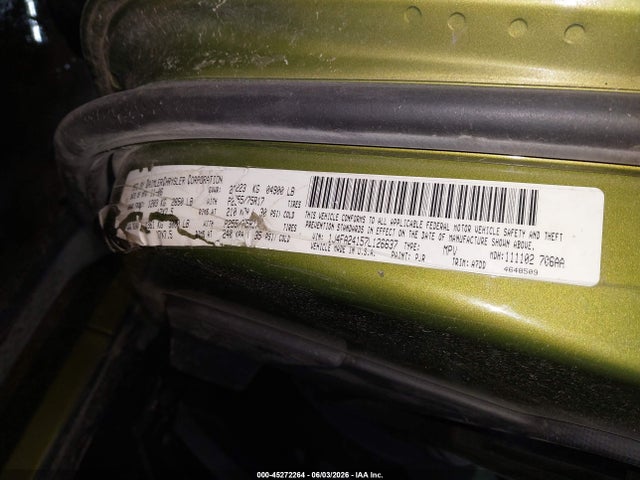 45272264 :رقم المزاد ، 1J4FA24157L126637 vin ، 2007 Jeep Wrangler X مزاد بيع
