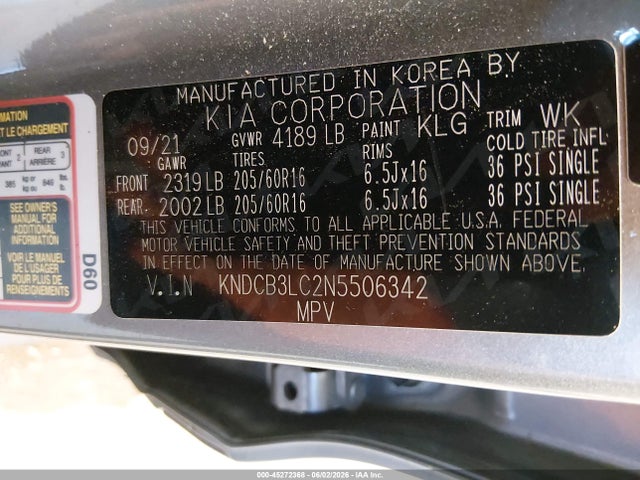 KIA Niro Lxs Se 2022 KNDCB3LC2N5506342 Image 9