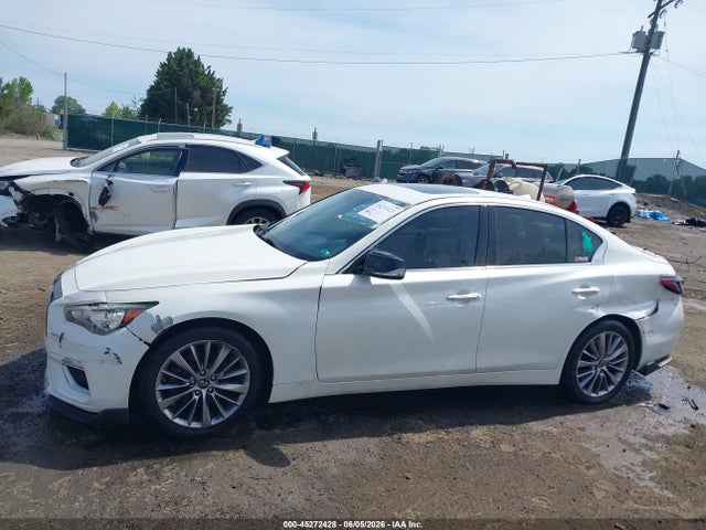 2018 Infiniti Q50 3.0t Luxe მანქანა იყიდება აუქციონზე, vin: JN1EV7AR8JM440560, აუქციონის ნომერი: 45272428