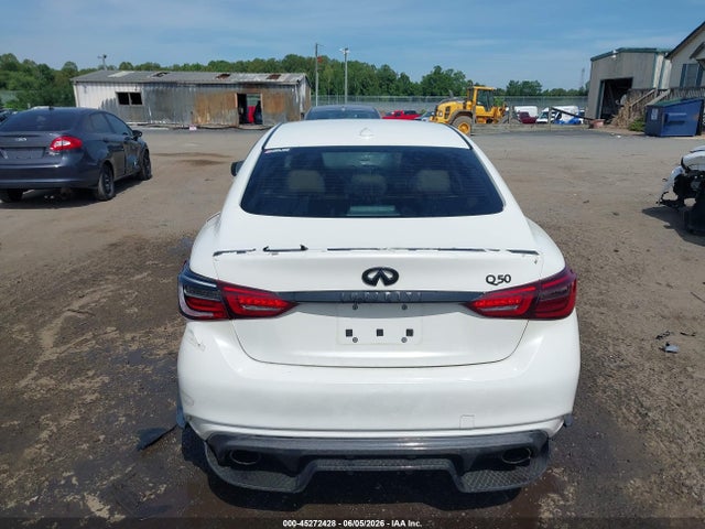 2018 Infiniti Q50 3.0t Luxe მანქანა იყიდება აუქციონზე, vin: JN1EV7AR8JM440560, აუქციონის ნომერი: 45272428