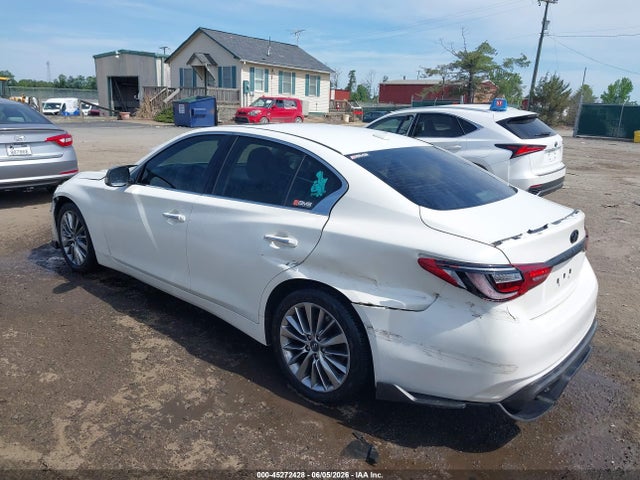 2018 Infiniti Q50 3.0t Luxe მანქანა იყიდება აუქციონზე, vin: JN1EV7AR8JM440560, აუქციონის ნომერი: 45272428