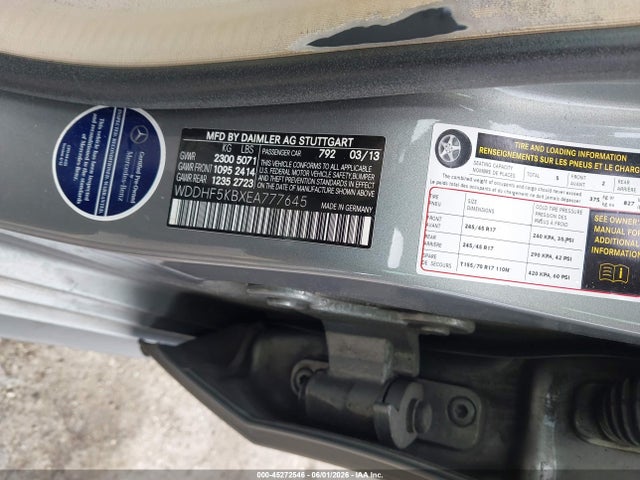 Aukcja sprzedaży 2014 Mercedes-benz E 350, vin: WDDHF5KBXEA777645, numer aukcji: 45272546