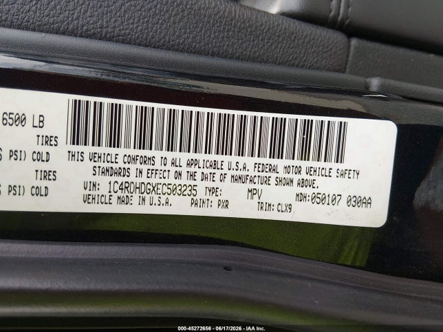 Dodge DURANGO LIMITED 2014 1C4RDHDGXEC503235 Image 9