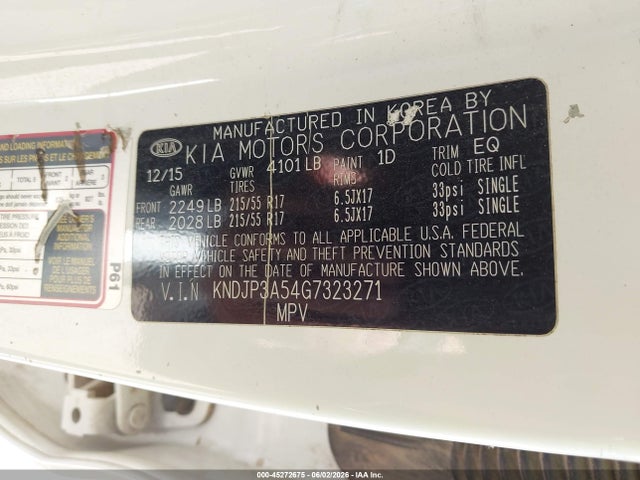 Продаж на аукціоні авто 2016 Kia Soul +, vin: KNDJP3A54G7323271, номер лоту: 45272675