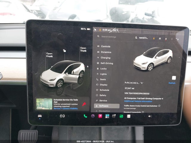 Aukcja sprzedaży 2023 Tesla Model Y Awd/long Range Dual Motor All-wheel Drive, vin: 7SAYGDEE3PA138332, numer aukcji: 45272684