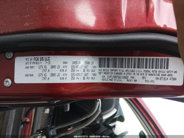 Jeep Cherokee Sport 2016 1C4PJMAB7GW110022 Image 9