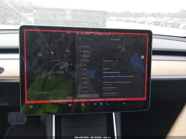 Продаж на аукціоні авто 2019 Tesla Model 3 Long Range/performance, vin: 5YJ3E1EB6KF453509, номер лоту: 45272800