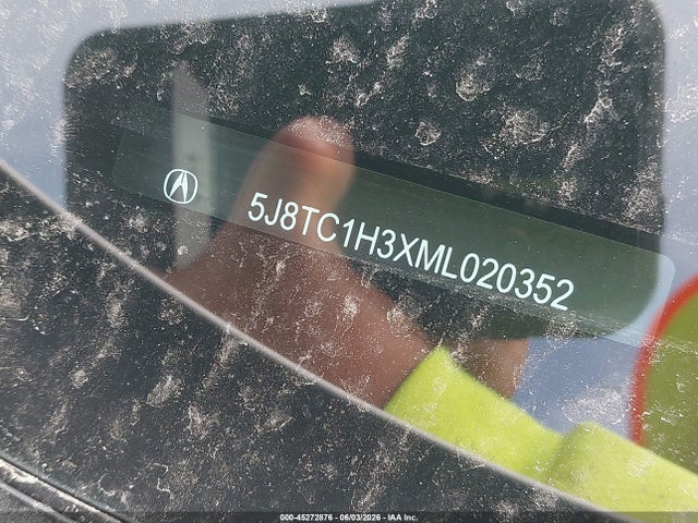 2021 Acura Rdx Standard მანქანა იყიდება აუქციონზე, vin: 5J8TC1H3XML020352, აუქციონის ნომერი: 45272876