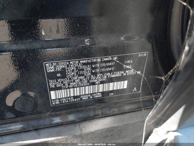 Toyota Rav4 Xle 2020 2T3P1RFV4LC093044 Image 9