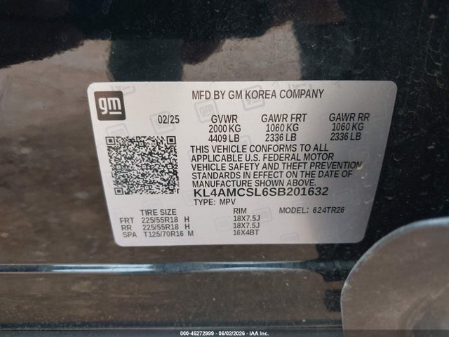 Aukcja sprzedaży 2025 Buick Encore Gx Preferred Awd, vin: KL4AMCSL6SB201632, numer aukcji: 45272999