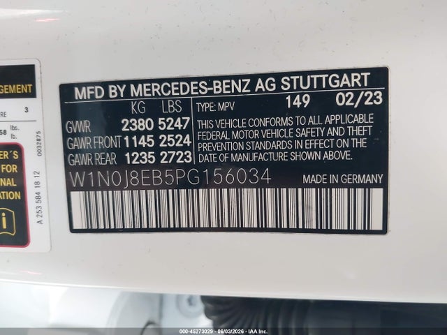 W1N0J8EB5PG156034 Mercedes-Benz Glc 300 4matic Coupe