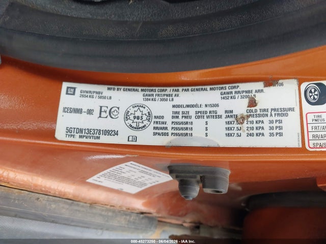 Продаж на аукціоні авто 2007 Hummer H3 Suv, vin: 5GTDN13E378109234, номер лоту: 45273250