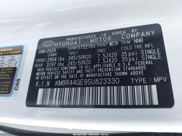 Hyundai Palisade Sel Premium 2025 KM8R44GE9SU823330 Image 9