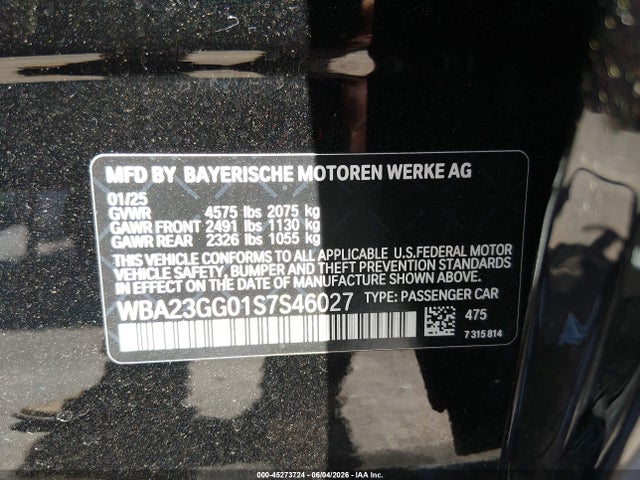 Aukcja sprzedaży 2025 Bmw 228 Gran Coupe Xdrive, vin: WBA23GG01S7S46027, numer aukcji: 45273724
