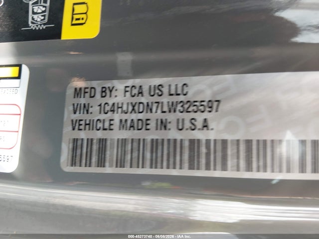 1C4HJXDN7LW325597 Jeep Wrangler Unlimited Sport S 4x4