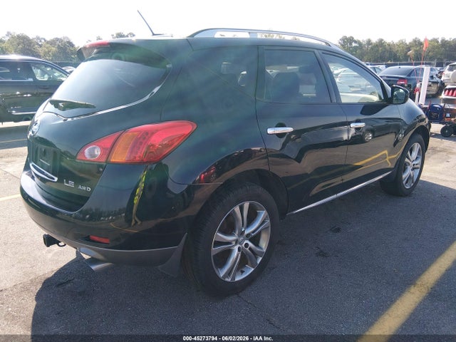 2009 Nissan Murano Le მანქანა იყიდება აუქციონზე, vin: JN8AZ18W29W103024, აუქციონის ნომერი: 45273794