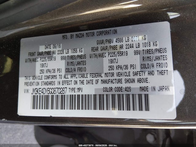 JM3KE4DY6G0870287 Mazda Cx-5 Grand Touring
