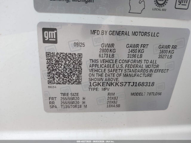 GMC Acadia Elevation Fwd 2026 1GKENKKS7TJ168318 Image 9